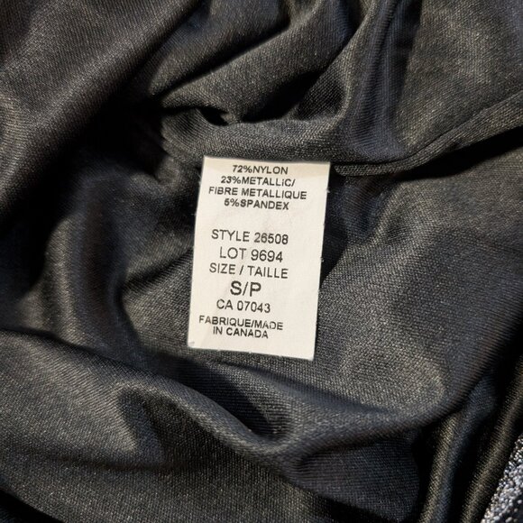 Rachel Zoe open back dress metallic print long sleeve mock neck small - Picture 14 of 16